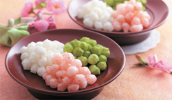 揚げない3色ひなあられ|株式会社松源|レシピ 揚げない3色ひなあられ