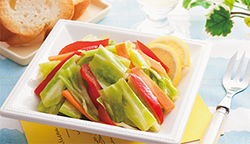 キャベツと彩り野菜の洋風浅漬け|株式会社松源|レシピ キャベツと彩り野菜の洋風浅漬け