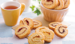 ミニロールケーキのソフトラスク