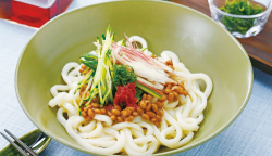 納豆冷やしうどん