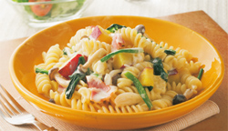 さつまいものクリームショートパスタ