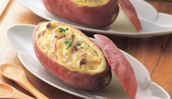 さつまいもときのこのグラタン